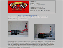 Tablet Screenshot of hightowerracingtransmissions.com